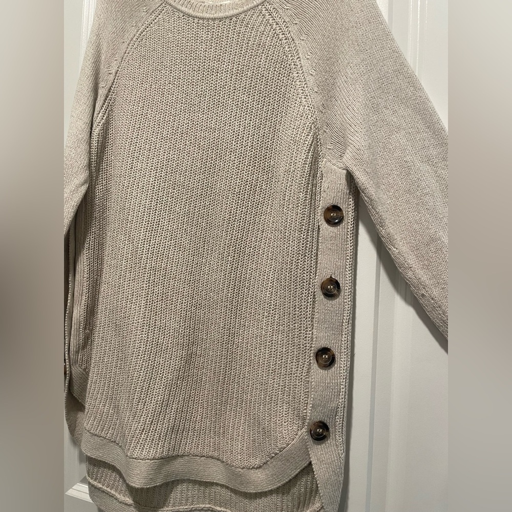 RD Style Women's Beige Crew Neck Sweater - Picture 2 of 5